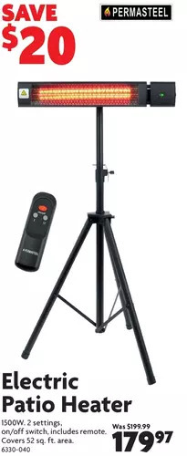 Home Hardware Electric Patio Heater offer