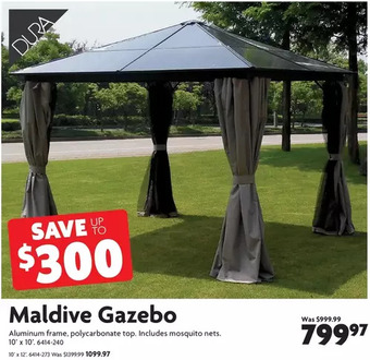Home Hardware Maldive Gazebo: 10' x 10' | 10' x 12' offer