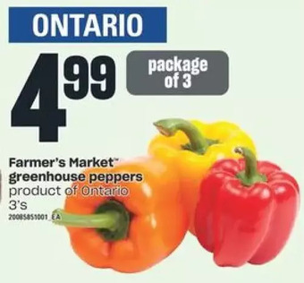 Independent Grocer Farmer's Market Greenhouse Peppers offer