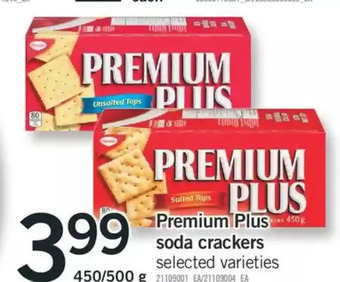Fortinos Premium plus Soda Crackers offer