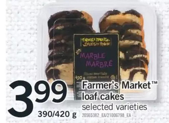 Fortinos Farmer's Market Loaf Cakes offer