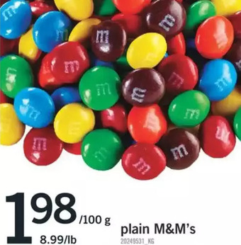 Fortinos Plain M&M's offer