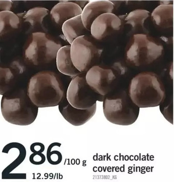 Fortinos Dark Chocolate Covered Ginger offer