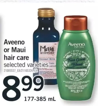 Fortinos Aveeno or Maui Hair Care offer