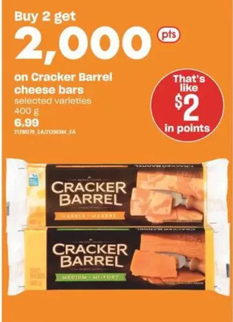 Valu-mart Cracker Barrel Cheese Bars offer