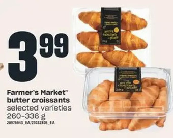Valu-mart Farmer's Market Butter Croissants offer