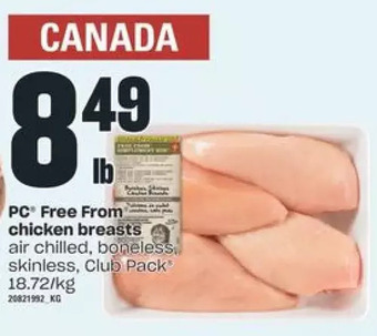 Valu-mart PC Free from Chicken Breasts offer