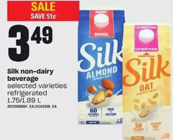 Loblaws Silk Non-Dairy Beverage offer