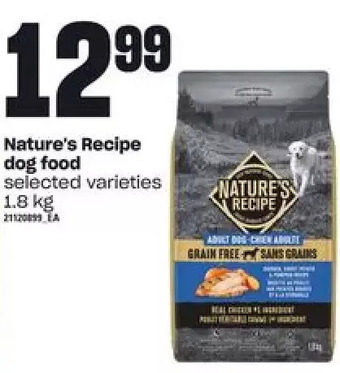 Loblaws Nature's Recipe Dog Food offer