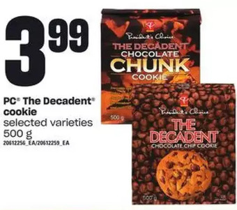 Loblaws PC the Decadent Cookie offer