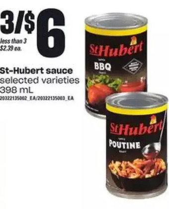 Loblaws St-Hubert Sauce offer