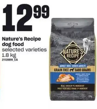 Zehrs Markets Nature's Recipe Dog Food offer