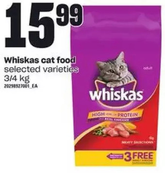 Zehrs Markets Whiskas Cat Food offer