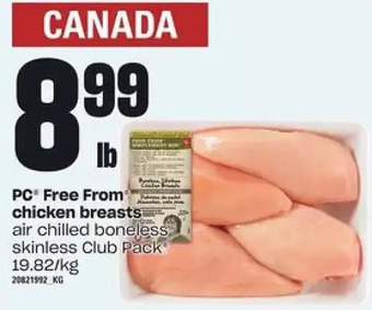 Zehrs Markets PC Free from Chicken Breasts offer