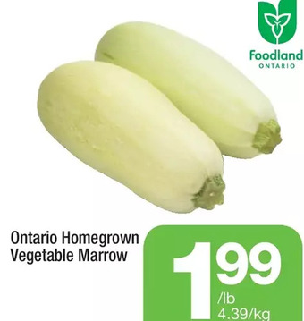 Highland Farms Ontario Homegrown Vegetable Marrow offer