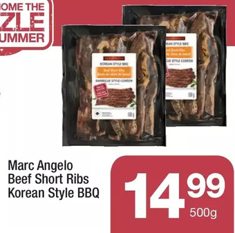 Highland Farms Marc Angelo Beef Short Ribs Korean Style BBQ offer