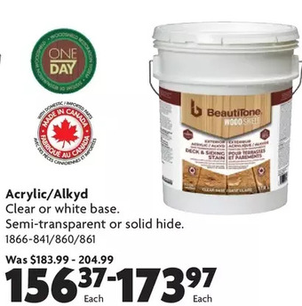 Home Hardware Deck & Siding Stain: Acrylic/Alkyd offer