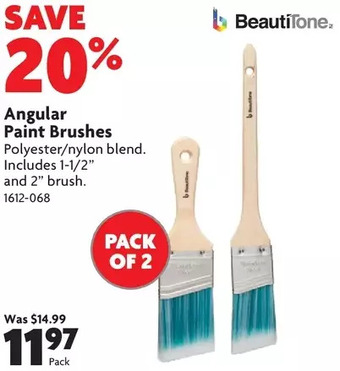 Home Hardware Angular Paint Brushes offer