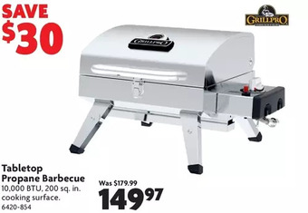 Home Hardware Tabletop Propane Barbecue offer