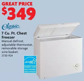 Home Hardware 7 Cu. Ft. Chest Freezer offer
