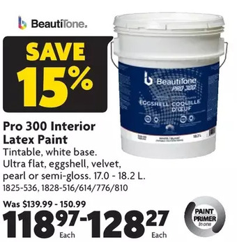 Home Hardware Pro 300 Interior Latex Paint offer