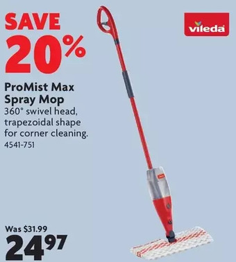 Home Hardware ProMist Max Spray Mop offer