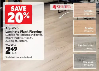 Home Hardware AquaPro Laminate Plank Flooring offer