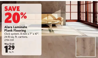 Home Hardware Alara Laminate Plank Flooring offer