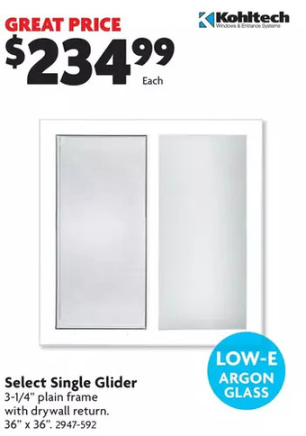 Home Hardware Select Single Glider offer