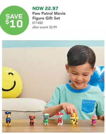 Toys R us PAW Patrol, Movie Pups Gift Pack with 6 Collectible Toy Figures offer