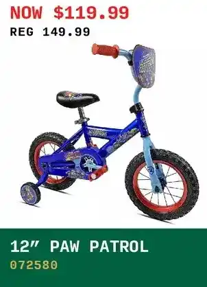 Toys R us Paw Patrol - 12 inch Bike offer