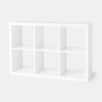 Babies 'R' Us 6 Cube Bookcase - White - R Exclusive offer