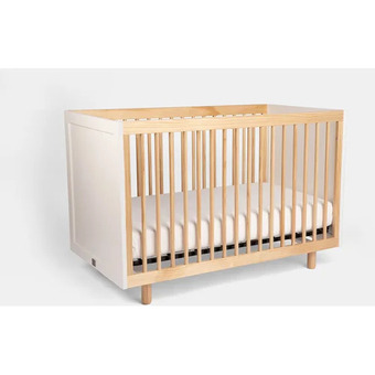 Babies 'R' Us Stork 3 in 1 Convertible Crib - White/Natural - R Exclusive offer