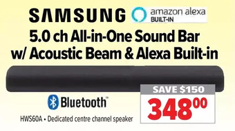 2001 Audio Video Samsung 5.0 Ch All-in-One Sound Bar W/ Acoustic Beam & Alexa Built-in offer