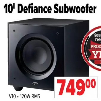 2001 Audio Video 10" Defiance Subwoofer offer