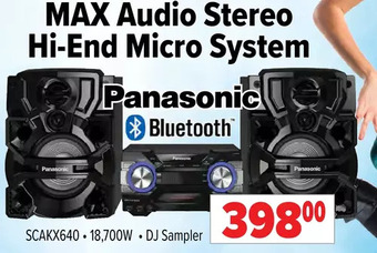 2001 Audio Video Panasonic Max Audio Stereo Hi-End Micro System offer