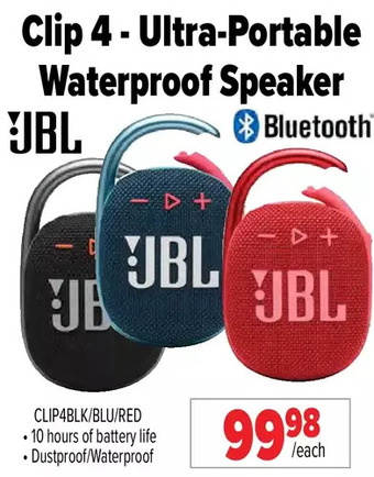 2001 Audio Video Jbl Clip 4 - Ultra-Portable Waterproof Speaker offer