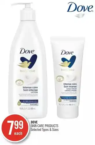 Shoppers Drug Mart Dove Skin Care Products offer
