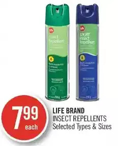 Shoppers Drug Mart Life Brand Insect Repellents offer