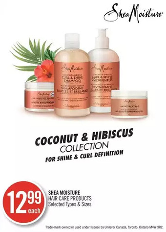 Shoppers Drug Mart Shea Moisture Hair Care Products offer