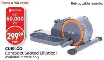 Shoppers Drug Mart Cubii Go Compact Seated Elliptical offer