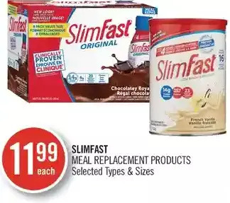 Shoppers Drug Mart SlimFast Meal Replacement Products offer
