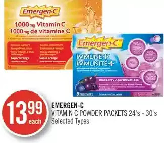 Shoppers Drug Mart Emergen-C Vitamin C Powder Packets offer