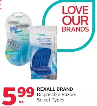 Rexall Rexall Brand Disposable Razors offer