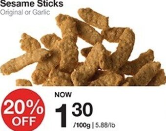 Bulk Barn Sesame Sticks offer