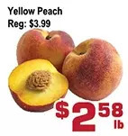Top Food Supermarket Yellow Peach offer