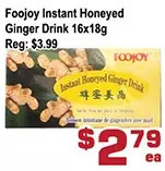 Foojoy Instant Honeyed Ginger Drink