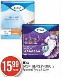 Shoppers Drug Mart Tena Incontinence Products offer
