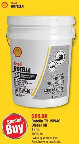 PartSource Shell Rotella T5 15W40 Diesel Oil offer