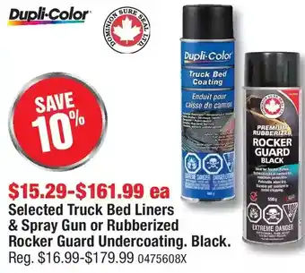 PartSource Dupli-Color Truck Bed Liners & Spray Gun or Rubberized Rocker Guard Undercoating. Black. offer